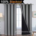 Cortinas 100% blackout cinza